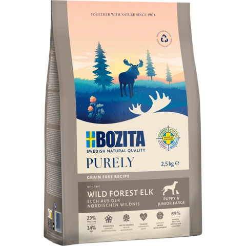Bozita Dog Purely Puppy & Junior Large mit Elch