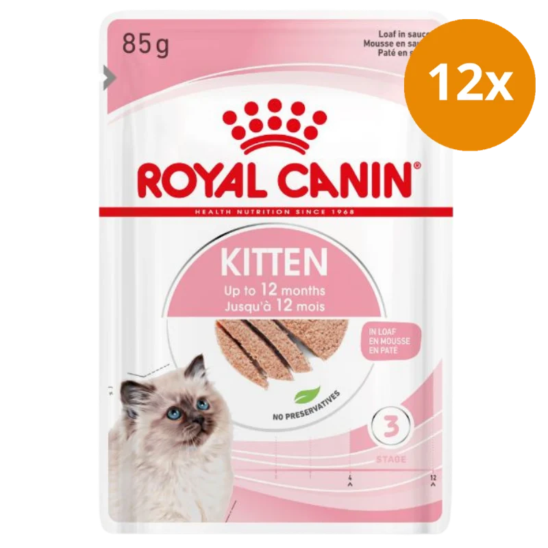 Royal Canin Feline Kitten Mousse P.B. Multipack 12 x 85 g