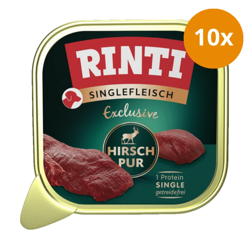 Rinti Singlefleisch Schale Exclusive Hirsch pur 150 g