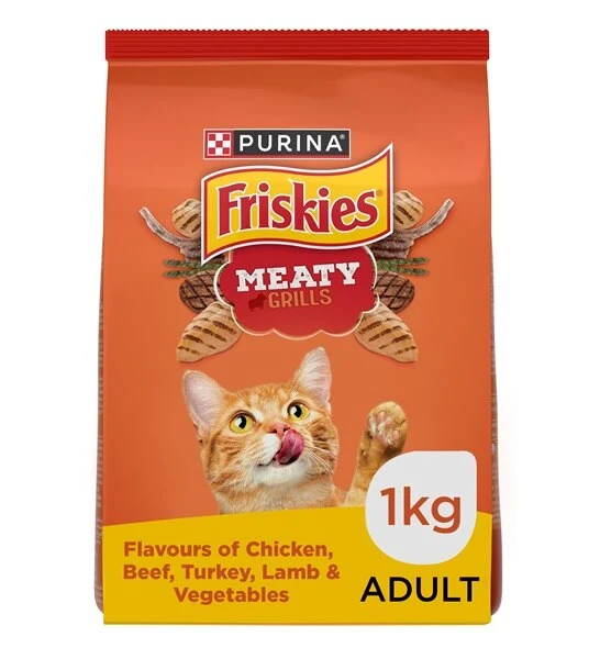 Friskies Meaty Grill Cat Dry Food 1KG
