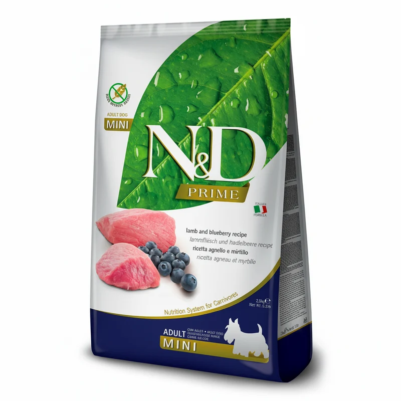 Farmina N&D Lamb & Blueberry Prime Adult Mini Dry Dog Food