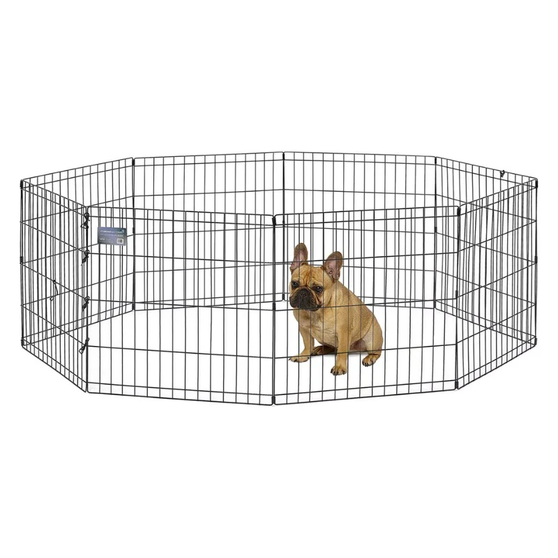 Midwest Exercise Pen with MAX Lock Door Cage for Dogs & Cats