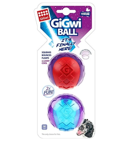 Gigwi Medium Squeaker Ball Toy for Dogs 6cm
