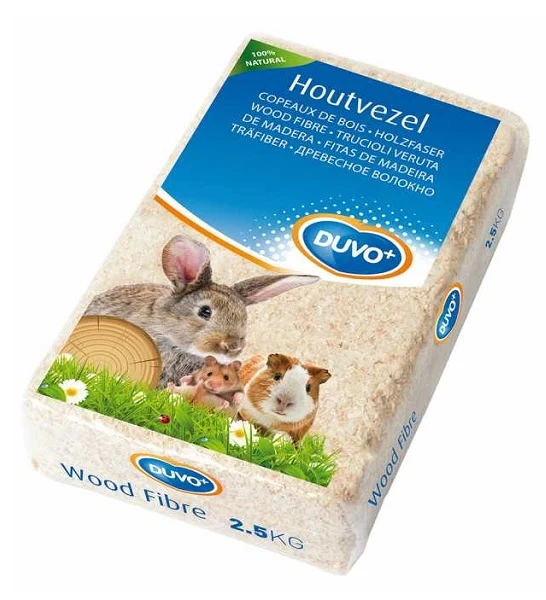Duvo+ Natural Wood Fibre Bedding for Small Pets