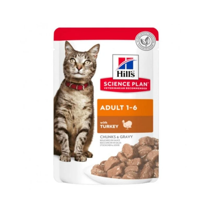 Hill's Science Plan Adult Wet Cat Food Turkey Pouches 85G