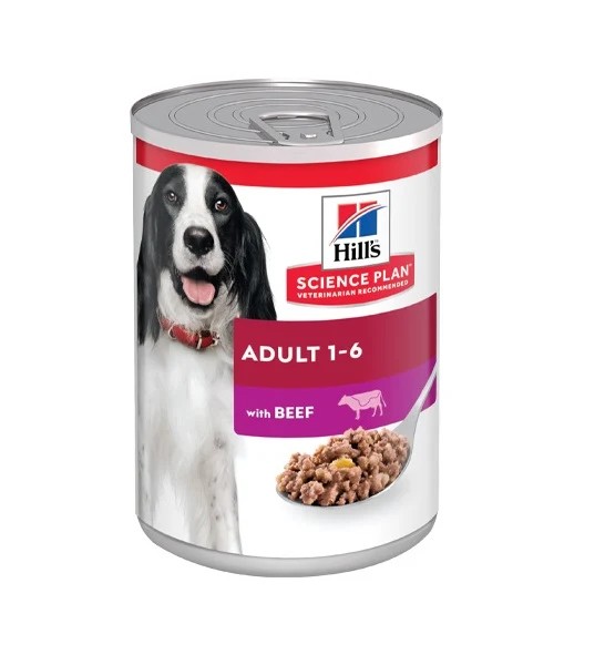 Hill's Science Plan Adult with Beef Wet Dog Food 370G