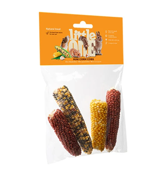Little One Mini Corn Cobs Treat for Small Pets 130G