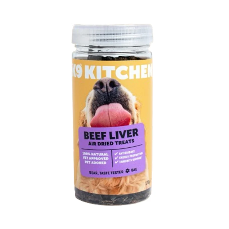 The K9 Kitchen Beef Liver Air Dried Dog Treats