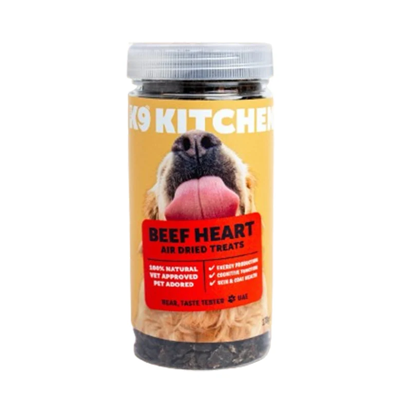 The K9 Kitchen Beef Heart Air Dried Dog Treats