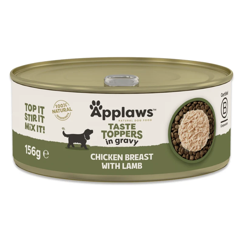 Applaws Taste Topper in Gravy Chicken Lamb Wet Dog Food 156G