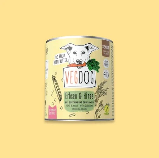 VEGDOG Senior Erbsen & Hirse 800g