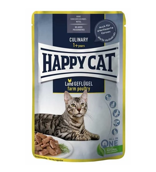 Happy Cat Meat in Sauce Culinary Farm Poultry 85G