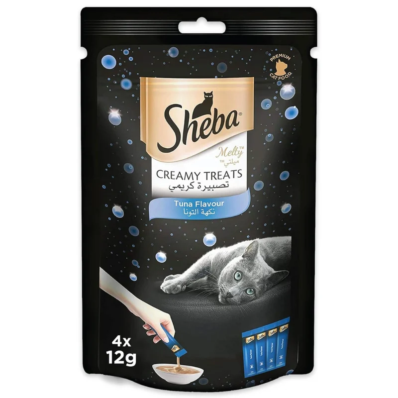 Sheba Melty Tuna Creamy Cat Treat 4x12g