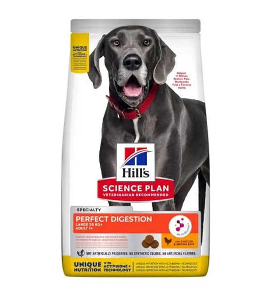Hill's Science Plan Perfect Digestion Chicken & Brown Rice Large Breed Adult Dog Food 14KG