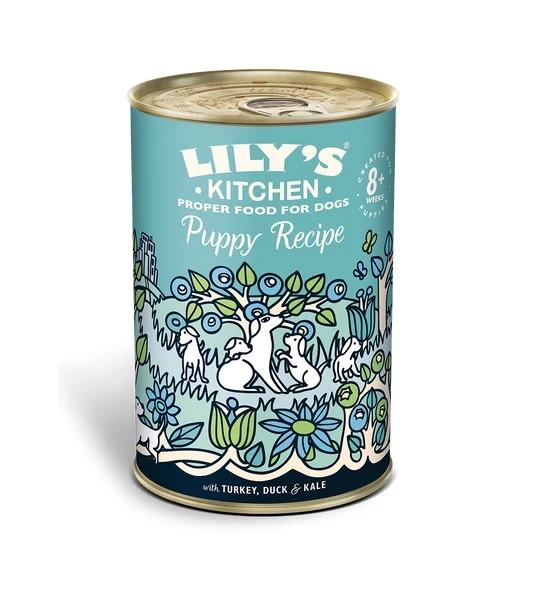 Lily's Kitchen Turkey & Duck Puppy Recipe Canned Wet Dog Food