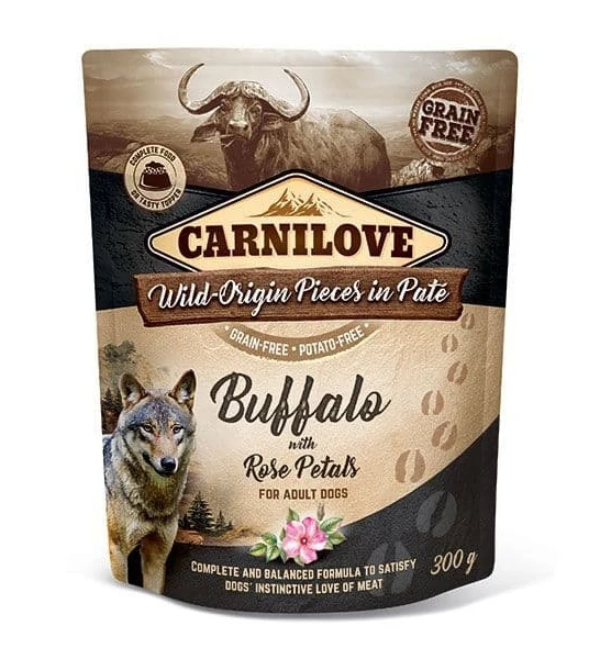 Carnilove Buffalo with Rose Blossom for Adult Dog Wet Food 300G