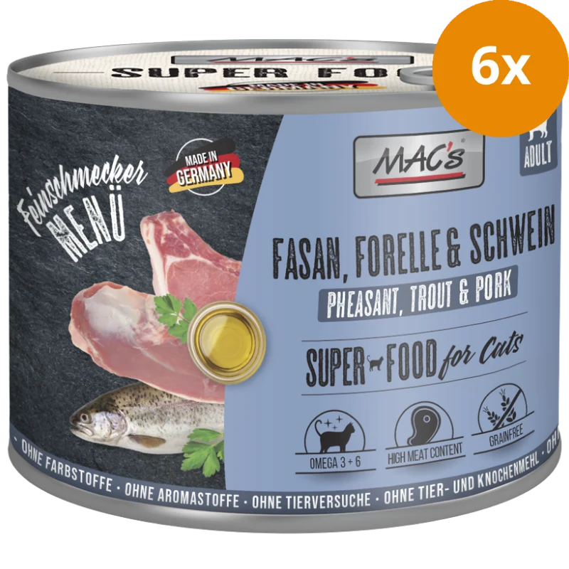 MAC's Cat Feinschmecker Fasan, Forelle & Schwein 200 g