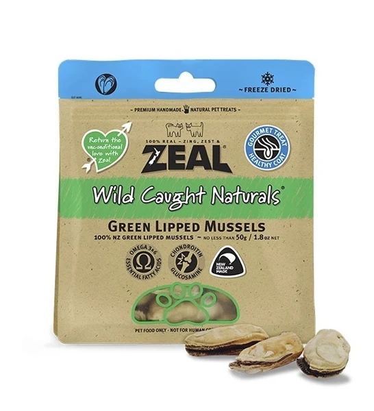 Zeal Wild Caught Green Lipped Mussels 50G