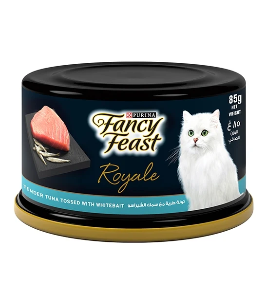 Fancy Feast Royale Tender Tuna Tossed with Whitebait Cat Wet Food 85G