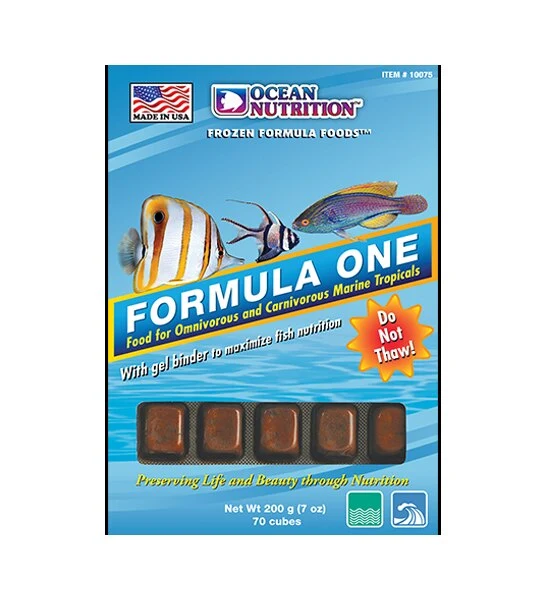 Ocean Nutrition Frozen Formula One Food for Fish 100G