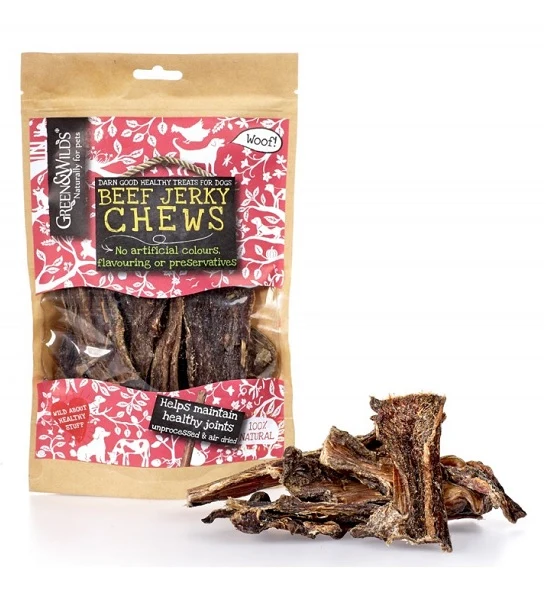 Green&Wilds Beef Jerky Dog Chew Treats 100G