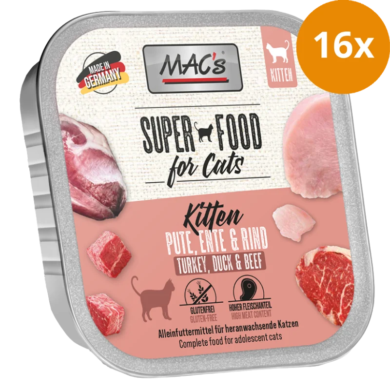 MACs Cat Kitten Pute, Ente & Rind 100 g