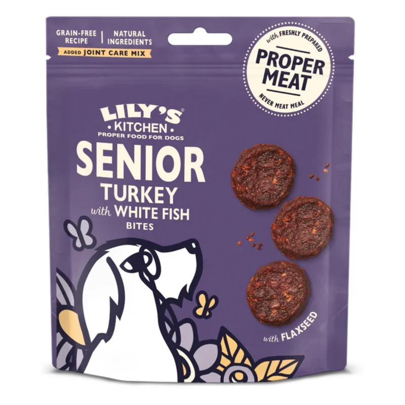 Lily's Kitchen Turkey & Whitefish Senior Dog Treats 70G
