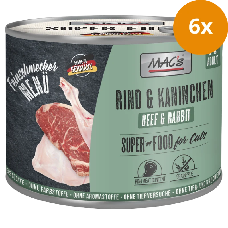 MAC's Cat Feinschmecker Rind & Kaninchen 200 g