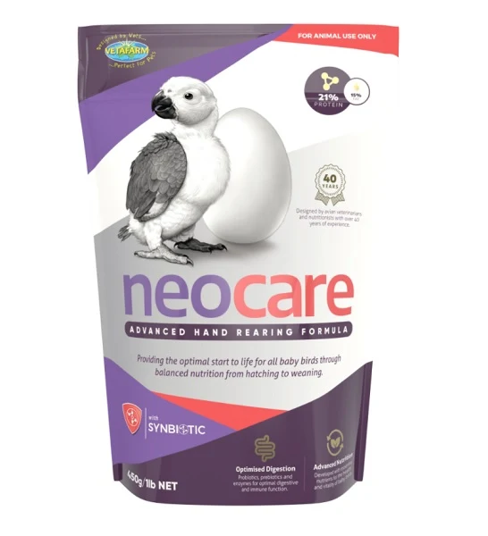 Vetafarm Neocare Hard Rearing Formula Food for Parrots 450G