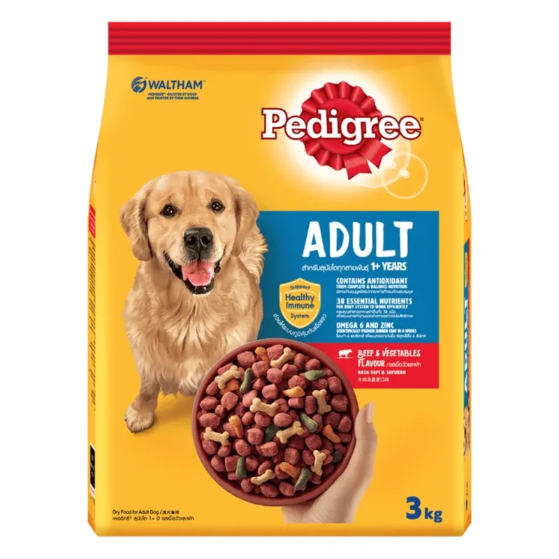 Pedigree Beef & Vegetables Adult Dry Dog Food