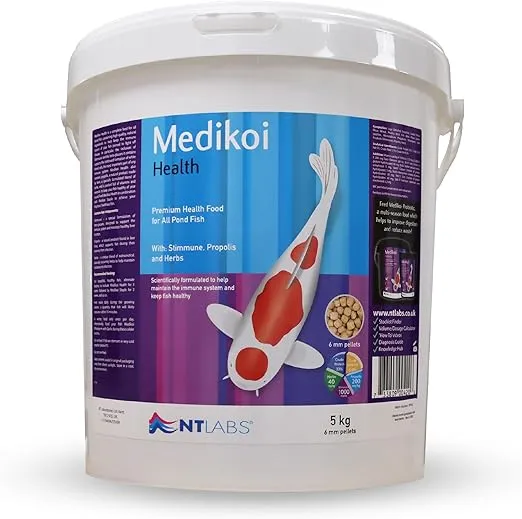NT Labs Medikoi Wheatgerm Garlic 6mm Food for Fish 5KG
