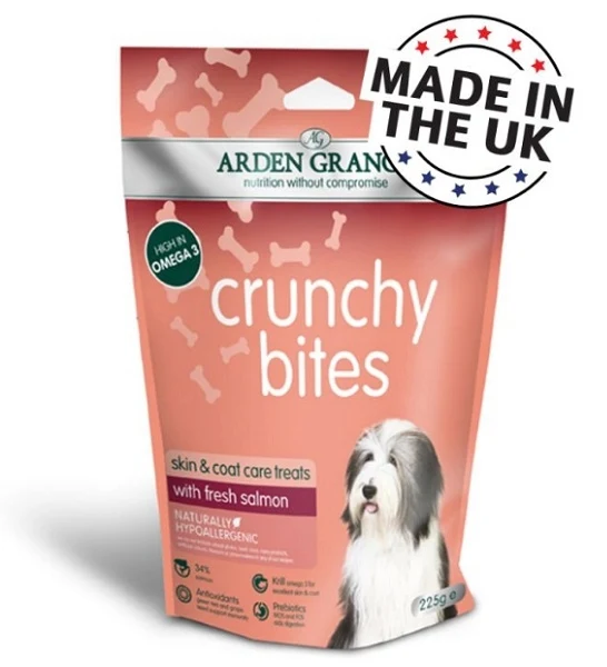 Arden Grange Crunchy Bites Salmon Dog Treats 225G