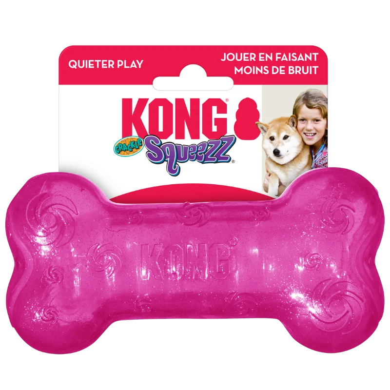 KONG Squeezz Crackle Bone