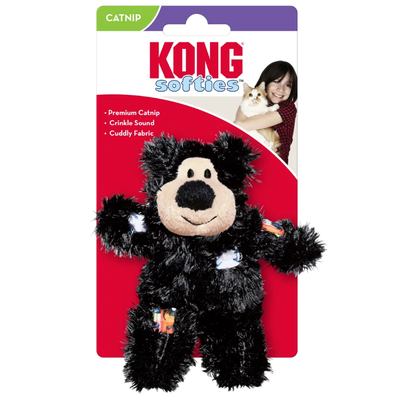 KONG Cat Softies Patchwork Bear