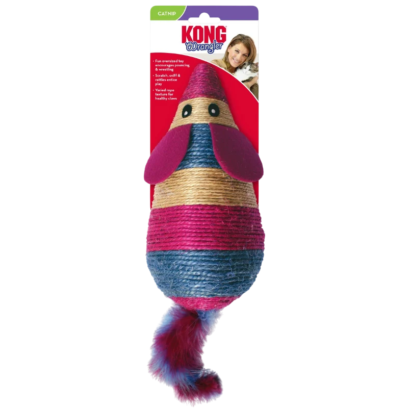 KONG Cat Wrangler Scratch Mouse