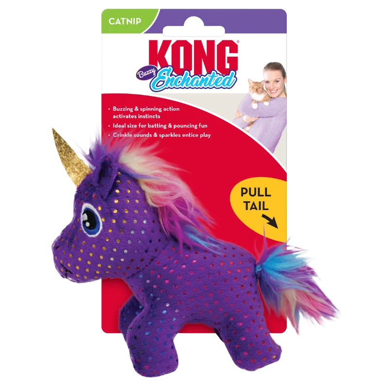 KONG Cat Enchanted Buzzy Unicorn