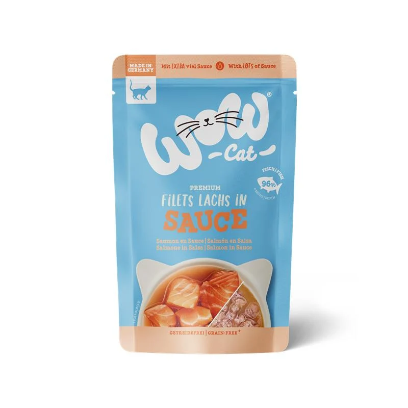 Wow Cat PB Adult Lachs in Sauce 85g