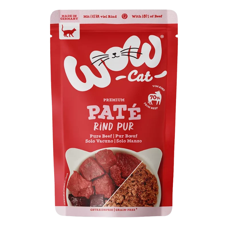 Wow Cat PB Adult Rind Pur 125g