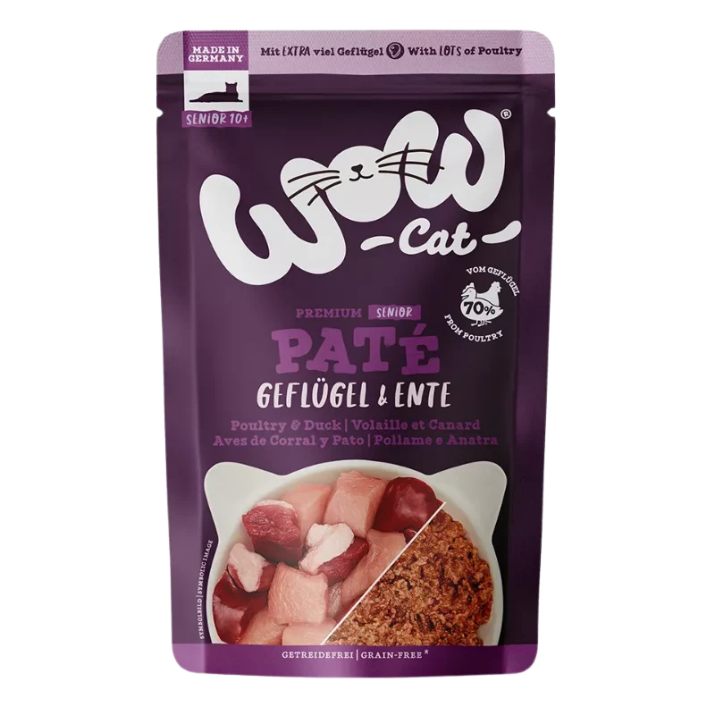 Wow Cat PB Senior Geflügel & Ente 125g