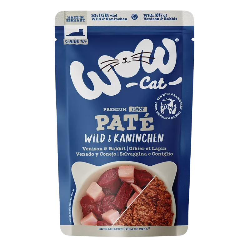 Wow Cat PB Senior Wild & Kaninchen 125g