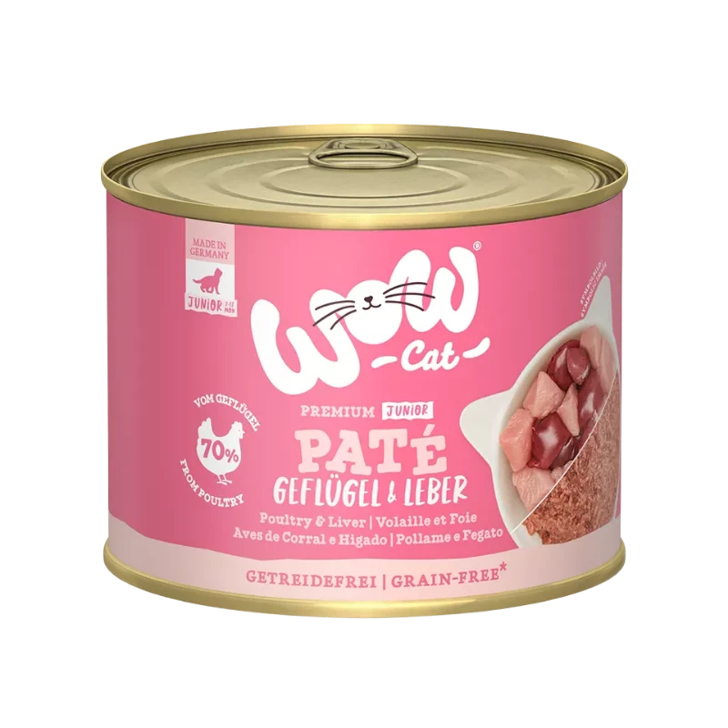 Wow Cat Dose Junior Geflügel & Leber 200g