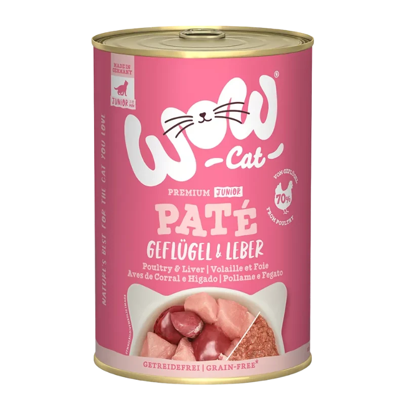 Wow Cat Dose Junior Geflügel & Leber 400g