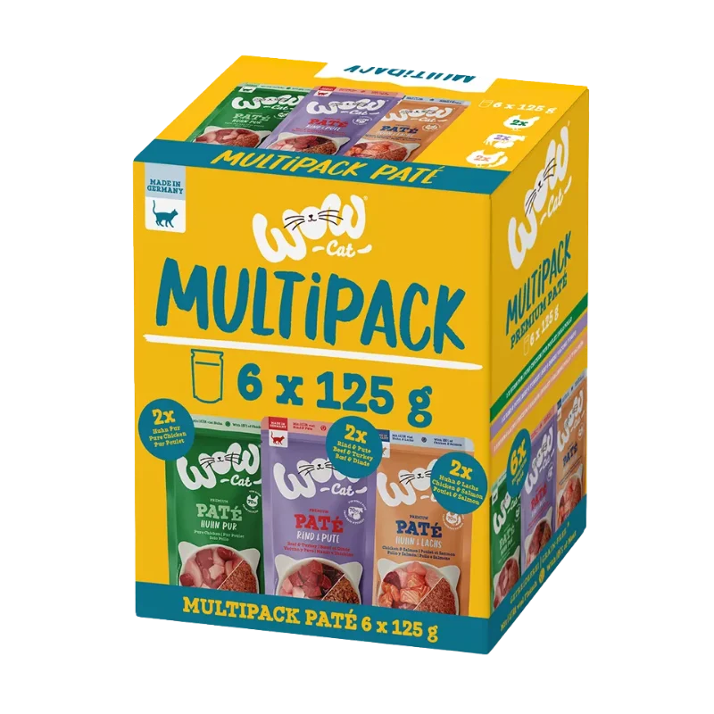Wow Cat PB Adult Multipack 6x125g