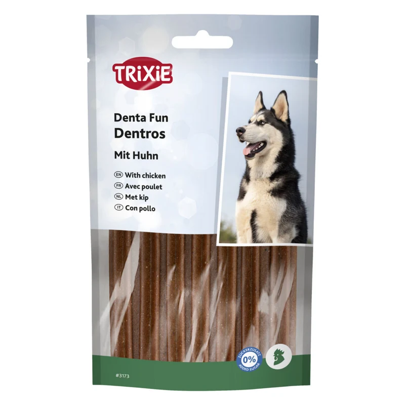 Trixie Denta Fun Dentros With Chicken Dog Treats 180G