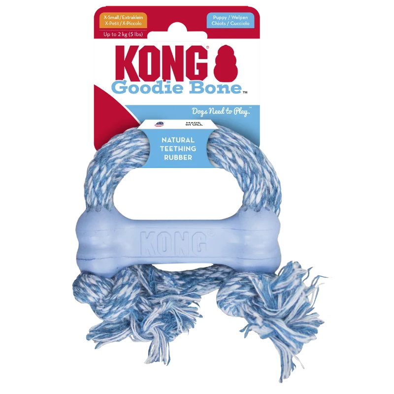 KONG Puppy Goodie Bone mit Seil Sortiert