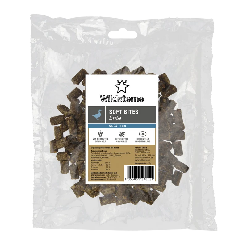 Wildsterne Soft Bites Ente 125 g
