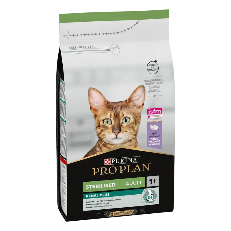 PURINA Pro Plan Sterilised Optirenal Adult Dry Cat Food With Turkey