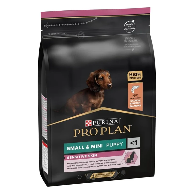 PURINA Pro Plan Optiderma with Salmon Small & Mini Sensitive Skin Puppy Dry Food 3KG