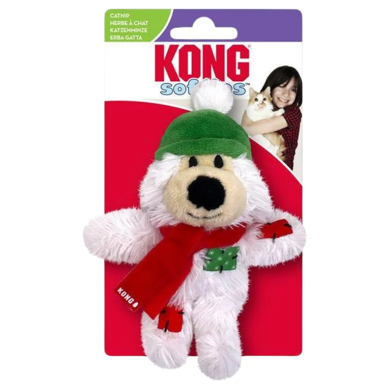 KONG Cat Holiday Softies Bear