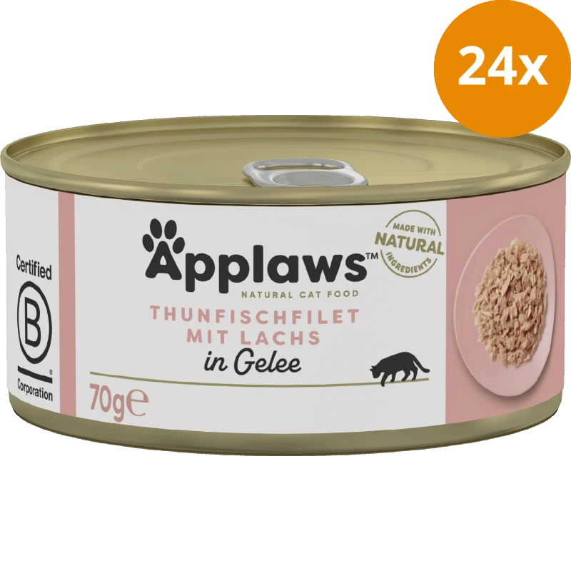 Applaws Natural Cat Tins Thunfischfilet & Lachs in Gelee 70 g